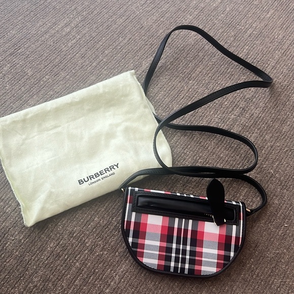 Authentic Burberry Olympia Flap Micro Bag - Picture 1 of 6